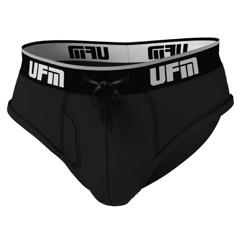 UFM Men's Polyester Boxer Brief w/Patented Adjustable Support Pouch MAX  Black 38 at  Men's Clothing store