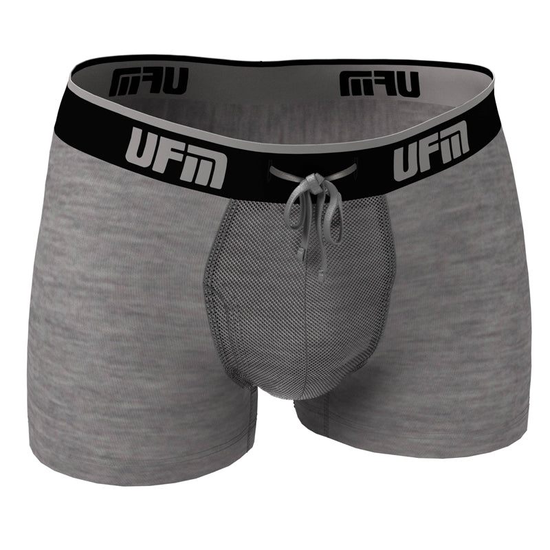 UFM Men's Bamboo Brief w/Patented Adj. Support Pouch Underwear for Men Wine  at  Men's Clothing store