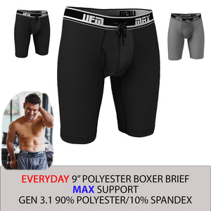 Boxer Briefs Poly Long-Pouch Underwear for Men - New 3.1 MAX