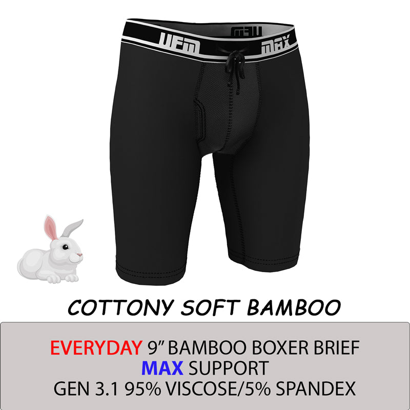 Support Underwear, Boxer Briefs 9 Inch