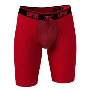 UFM 9” Polyester Boxer Briefs Adj Support Pouch Underwear REG