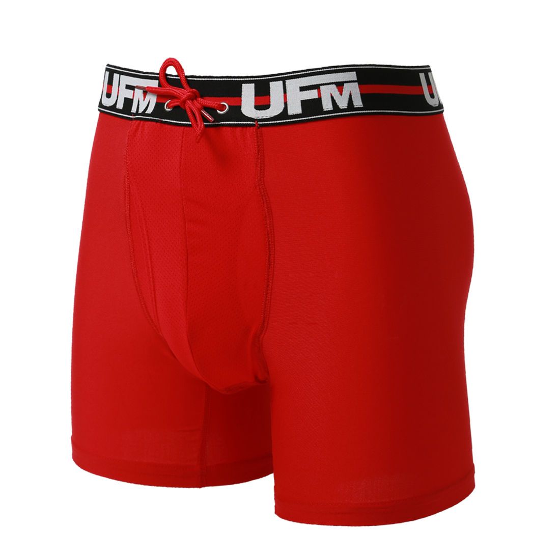 Parent UFM Underwear for Men Everyday Polyester 6 inch Original Max Boxer Brief Red 800